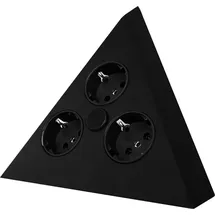 THEBO Mehrfachsteckdose 3 m Schwarz 1 St.