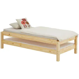 Idimex Kinderbett RINO 80 x 190 cm Kiefer massiv lackiert beige