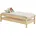 Kinderbett 80 Kiefer massiv lackiert beige