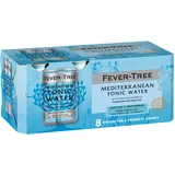 FEVER-TREE | Mediterranean Tonic Water | Mit natürlichen Aromen wie floralen Botanicals | 8 x 150 ml