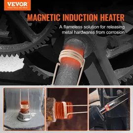 Vevor magnetisches Induktionsheizgerät-Set, 1 kW Induktionsheizgerät, Bolzen-Induktionsheizgerät mit 8 Induktionsspulen, Induktionsheizer-Bolzenentferner zum Entfernen von Bolzen und Muttern