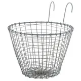 ib laursen Metall Blumentopf Fenster-Hängekorb Zink Grau 18 cm Ø 19 cm
