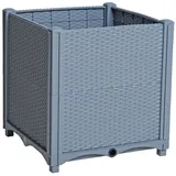 Estexo Blumenbeet Hochbeet 40 x 40 x 44 cm Grau