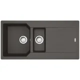 Franke Urban UBG 651-100 links Einbauspüle schiefergrau Handbetätigung 1000 x 500 mm
