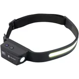 TOOLCRAFT COB LED Stirnlampe Schwarz