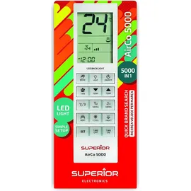 Idroweb Superior Airco 5000 Universal-Fernbedienung für Klimageräte - Supcu005