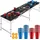Tectake Bierpongtisch klappbar 60 cm x 240 cm x 70 cm 100 St. Schwarz