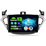 OiLiehu 4+64G Android 13 Autoradio 2 Din für Opel Corsa 2015-2019/Opel Adam 2013-2016 CarPlay Android Auto 9'' Autoradio mit Bildschirm Navi WiFi Bluetooth Mirror Link FM RDS DSP/EQ SWC+Rückfahrkamera