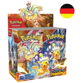 Pokémon KP08 Karmesin & Purpur Stürmische Funken Booster Display