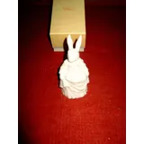 Hutschenreuther Hasenfiguren Weiß Hasenfrau mit Eiern, 13, 3 cm