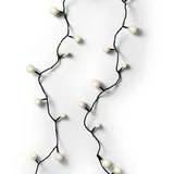 MARELIDA LED Lichterkette BERRY - 120 weiße Kugeln 3 Größen 9m - ...