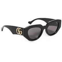 GUCCI Damenbrille, Schwarz/Schwarz/Grau, 62 - 62 (XL)