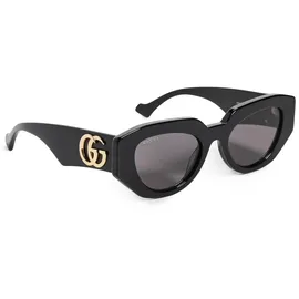 GUCCI Damenbrille, Schwarz/Schwarz/Grau, 62 - 62 (XL)