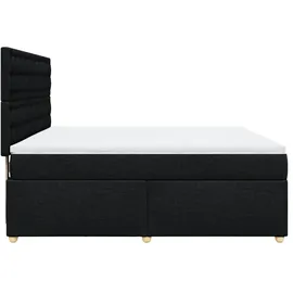vidaXL Cruz Buttons 180 x 200 cm Schwarz