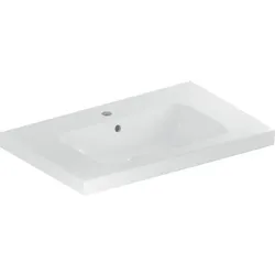 Wandwaschtisch mit Ablagefläche „iCon Light“, mittig, rechteckig, Ablagefläche links und rechts 90 × 48 cm