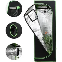 Wolketon 80x80x180 cm Grow Zelt für Pflanzen Zuchtzelt Gewächshaus Box Garten Anzucht Gemüse Kräuter Grow Schrank