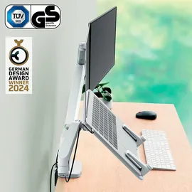 Leitz Laptop-Monitor-Halterung Ergo Grau