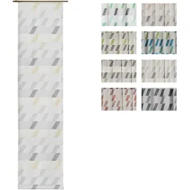 Wirth Schiebegardine WIRTH "Bray" Gr. 3, grau (dunkelgrau), B:60cm H:225cm, Jacquard, Baumwolle, Polyester, Gardinen