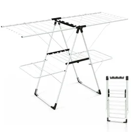 Costway Flügelwäschetrockner 33 m weiß
