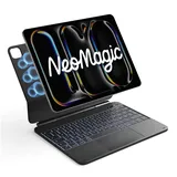 Inateck NeoMagic Magnetische Tastatur Hülle für iPad Pro 13 2025/2024(M5/M4),Großes Trackpad,LED Smart Power-Anzeige,7 Farben 3 Stufen Hinterleuchtet,QWERTZ, mit Stifthalter,KB903