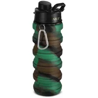 Nils Faltbare Silikonflasche NILS NC4106 schwarz|grün 500ML