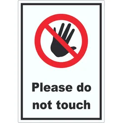 Do not touch Aufkleber A3 (297x420mm)
