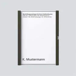 SIEDLE Namensschild graph-met kpl 200029783-00