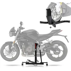 ConStands Zentralständer passend für Ducati Monster 696 08-14 Power Evo + Motorradwippe