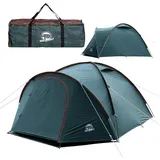 TALK-POINT Campingzelt 3-4 Personen Schwarz