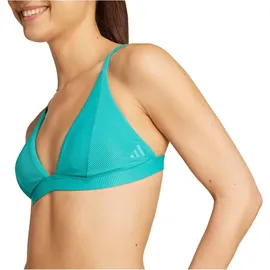 adidas Bikini-Tops Iconisea Ribbed Padded Triangle Pure Teal 32