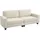 Homcom Couch Polyester 3-Sitzer Cremeweiß