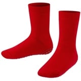 Kinder Stoppersocken Anti-Rutsch Socken Vollsohle Merino-Wolle Rot