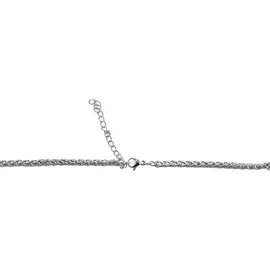 Adelia's Kordelkette Unisex Edelstahl Silber 60 cm