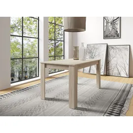 byLIVING Esstisch Nepal, 140x80 cm, Melaminbeschichtung Sonoma eichefarbig - braun