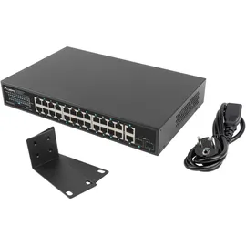 LANBERG RSGE-24P-2GE-2S-250 Netzwerk-Switch Unmanaged