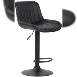 CLP 2er Set Barhocker Lentini Kunstleder Mit Fußstütze I Thekenhocker Höhenverstellbar & 360° Drehbar