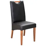 JVmoebel Esszimmerstuhl Holz Polsterstuhl in Schwarz für modernes Esszimmerdesign (Set), Made in Europa schwarz