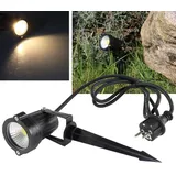 ChiliTec Außenleuchte Aluminium 5W 430lm inkl. Erdspieß schwarz