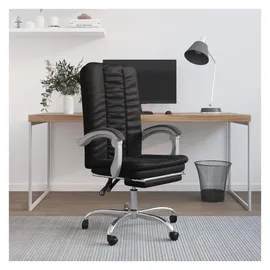 vidaXL Bürostuhl mit Liegefunktion Kunstleder Schwarz