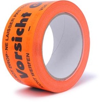 GWS Packband, Premium, PVC Vorsicht Glas, 50mm x 66m,