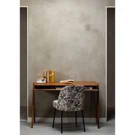 Woood Schreibtisch Compartment 120cm Akazienholz, modern retro, Braun, mit 3 Fächern