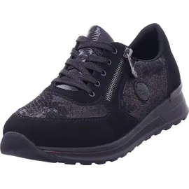 Rieker Damen N1411 Sneaker, Schwarz, 41 EU - 41