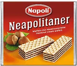 Manner Napoli Neapolitaner Haselnusscreme-Füllung Waffelgebäck 65 g