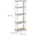 Relaxdays Schwerlastregal Stahl 180x60x30 cm Silber 500 kg