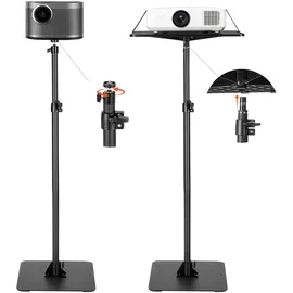 Vevor Projektorständer Beamer Ständer höhenverstellbar 72-157 cm, 360° horizontal drehbarer Bodenständer für Projektor, multifunktionale Halterung für Meetings, Filme im Freien 30 x 40 x 157 cm