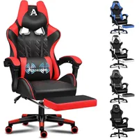 Luxuskollektion Bequemer Gaming-Bürostuhl mit Fußstütze und