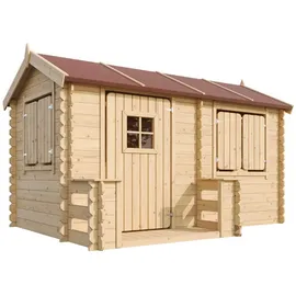 TIMBELA Spielhaus M503 Beige Holz