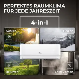 Kältebringer Split-Klimaanlage Quick Connect 12.000 BTU (3,5W)