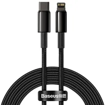 Baseus Usb-c Auf Iphone Kabel 2m, 20w Power Delivery, Schwarz
