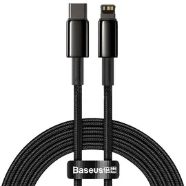 Baseus Usb-c Auf Iphone Kabel 2m, 20w Power Delivery, Schwarz